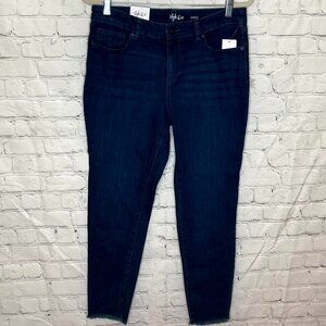 Style&Co raw hem skinny ankle jeans